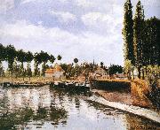 Camille Pissarro Pang plans Schwarz lake France oil painting artist